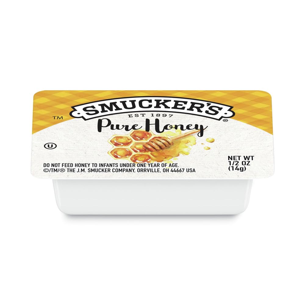 Smucker's Pure Honey Half-Ounce Cups – 200 Count Case | Portion Control, True Source Certified