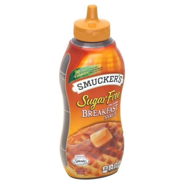 Smucker's Sugar Free Breakfast Syrup – Low Calorie 6-Pack, 14.5 oz Bottles