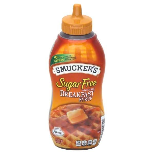 Smucker's Sugar Free Breakfast Syrup – Low Calorie 6-Pack, 14.5 oz Bottles