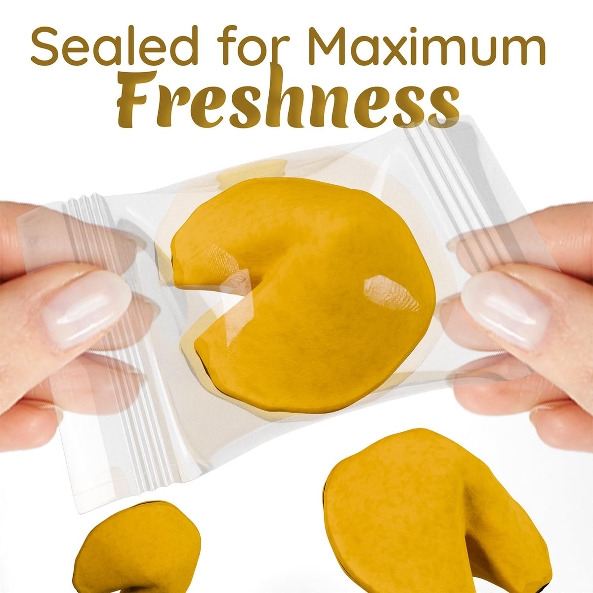 Snackathon Fortune Cookies – Vanilla, 200-Count Bulk Pack, Individually Wrapped, USA Made