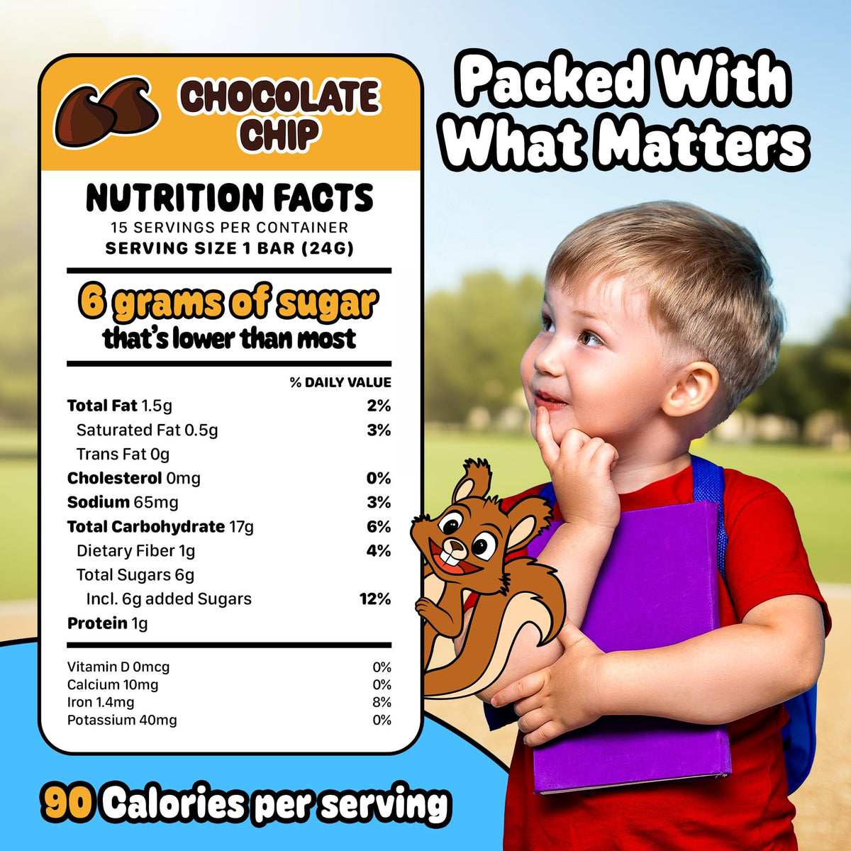 Snakkidz Organic Chewy Granola Bars for Kids – Allergen-Free, Gluten-Free, Low Sugar, Avocado Oil – 45-Pack Variety