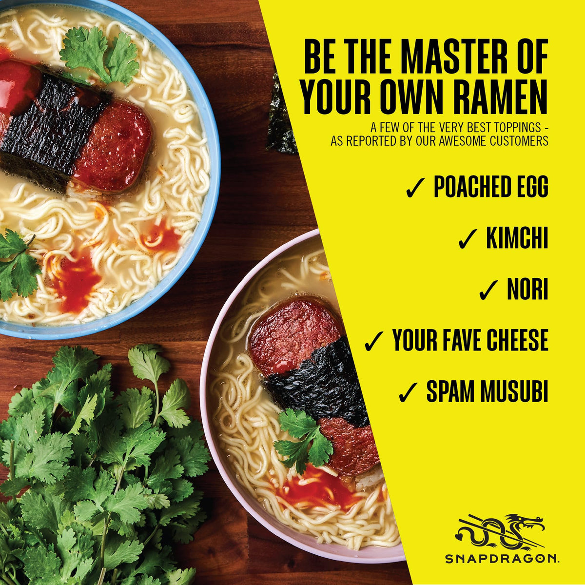 Snapdragon Chicken Ramen Cup Noodles – 6 Pack, Easy Microwave or Hot Water Prep