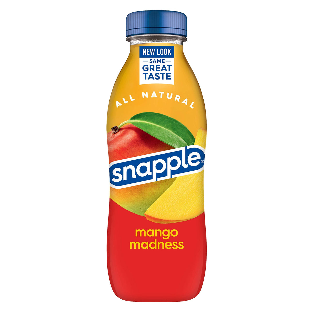 Snapple Mango Madness Flavored Juice Drink – 16 fl oz Bottle, Pack of 12 | All Natural