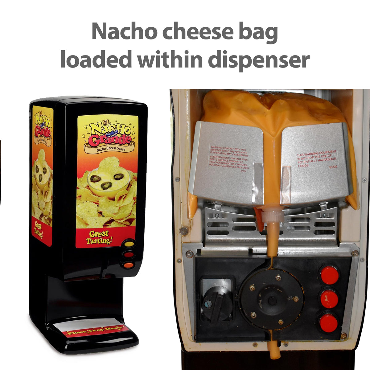 SNAPPY Ricos Nacho Cheese Sauce – 4 x 140 oz Pouches with Dispenser Tubes | Gluten Free, USA Made