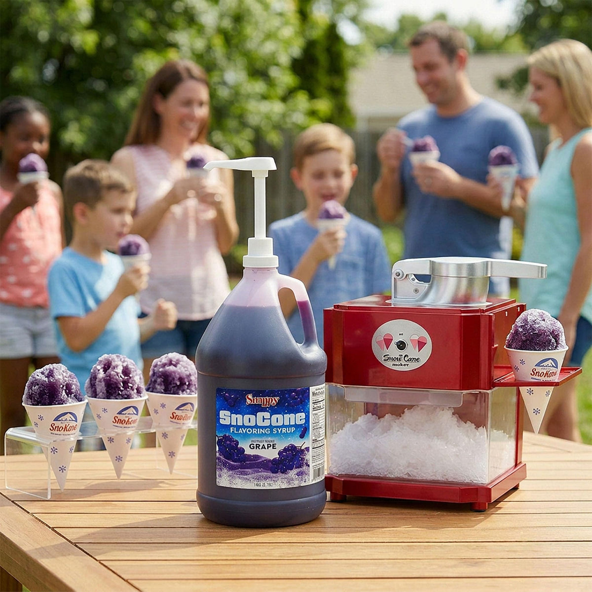 Snappy Grape Sno Cone Syrup, 1 Gallon – Ready-to-Use for Snow Cone Machines & Shaved Ice