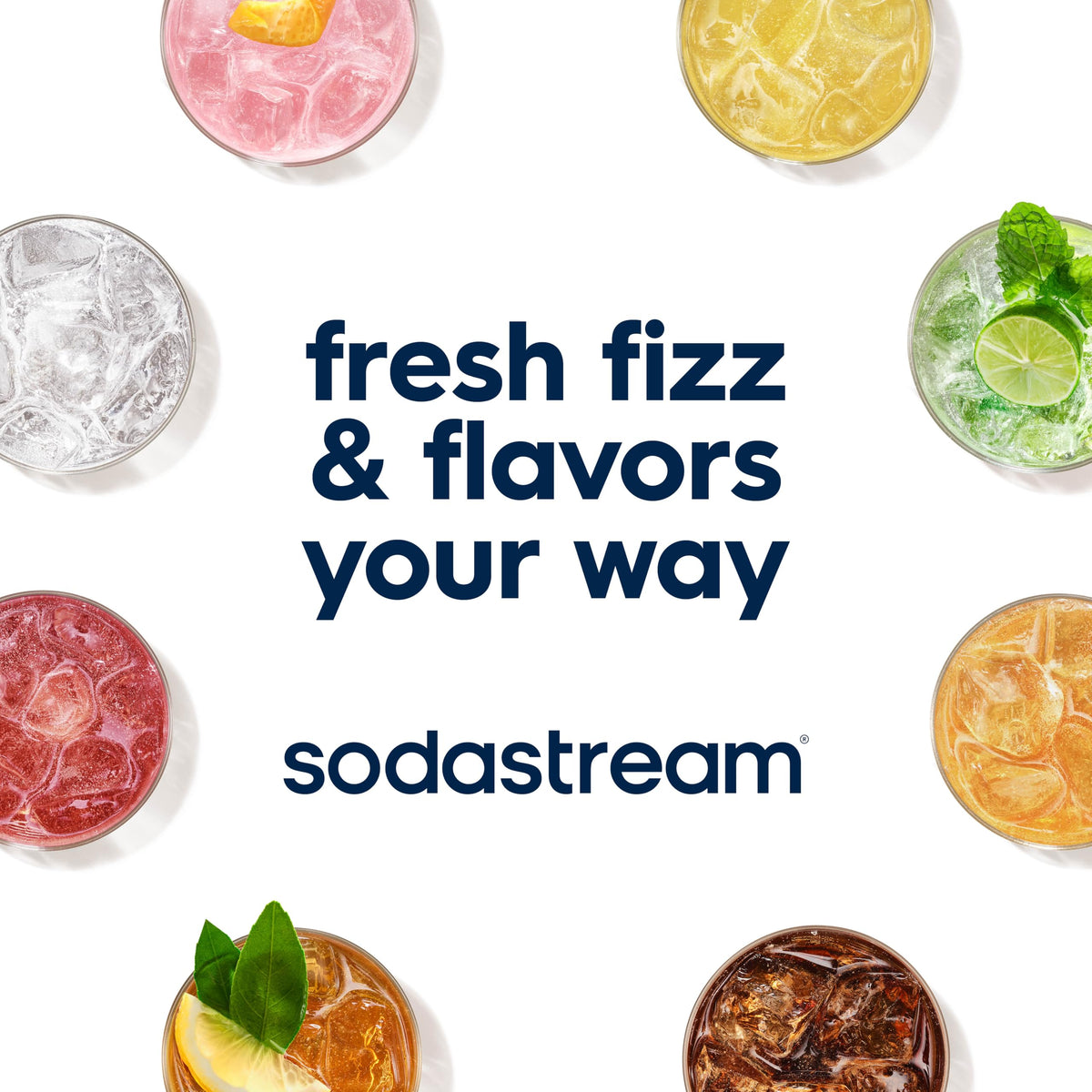 Sodastream Bubly Drops Variety Pack – 6 x 8 fl oz, Natural Fruit Flavors
