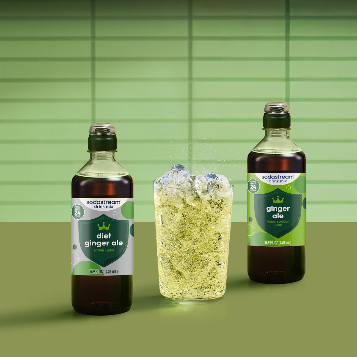 SodaStream Classics Diet Ginger Ale New Pour Bottle - Pack of 4, 14.9 fl oz