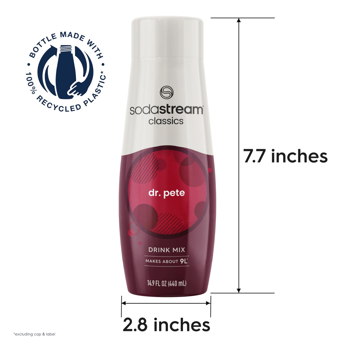 Dr Pete SodaStream Sparkling Drink Mix — 14.8 fl oz x4 | Lower Sugar, No HFCS or Aspartame