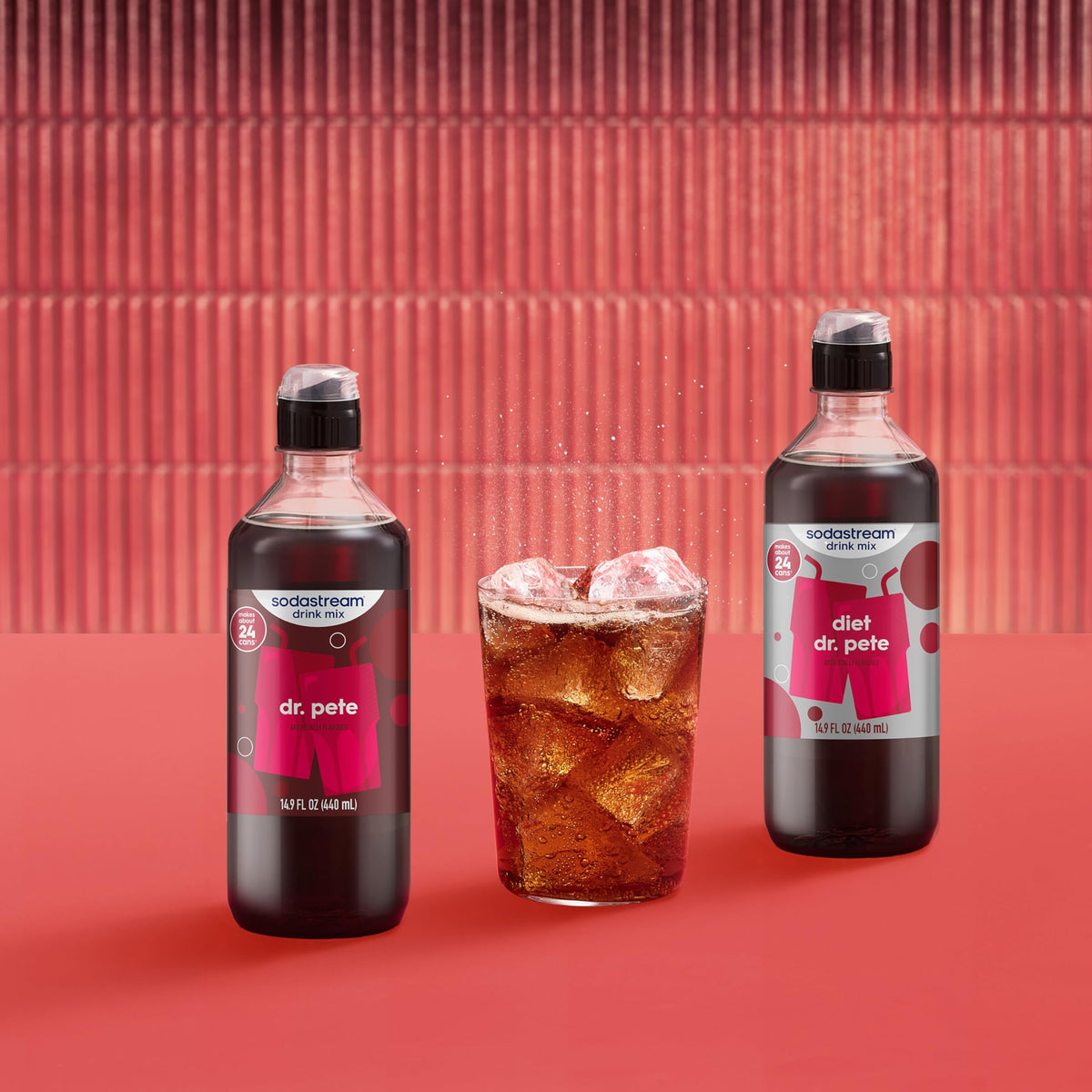 SodaStream Dr Pete New Pour Bottle – 4 Pack, 14.9 fl oz