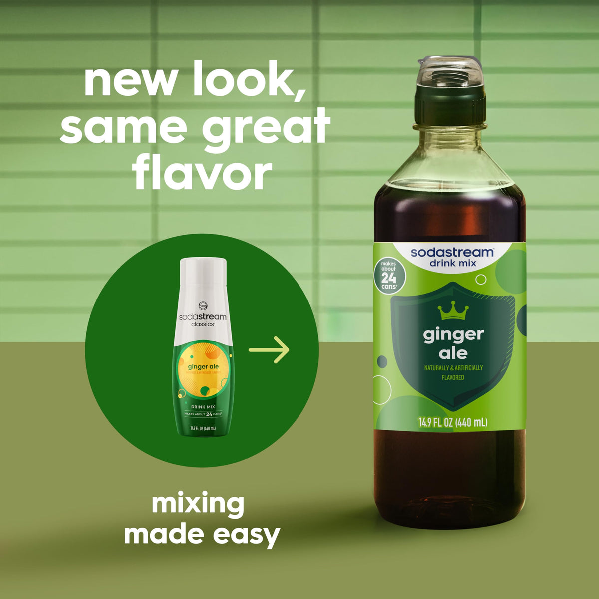 SodaStream Ginger Ale New Pour Bottle – 4-Pack, 14.9 Fl Oz Each