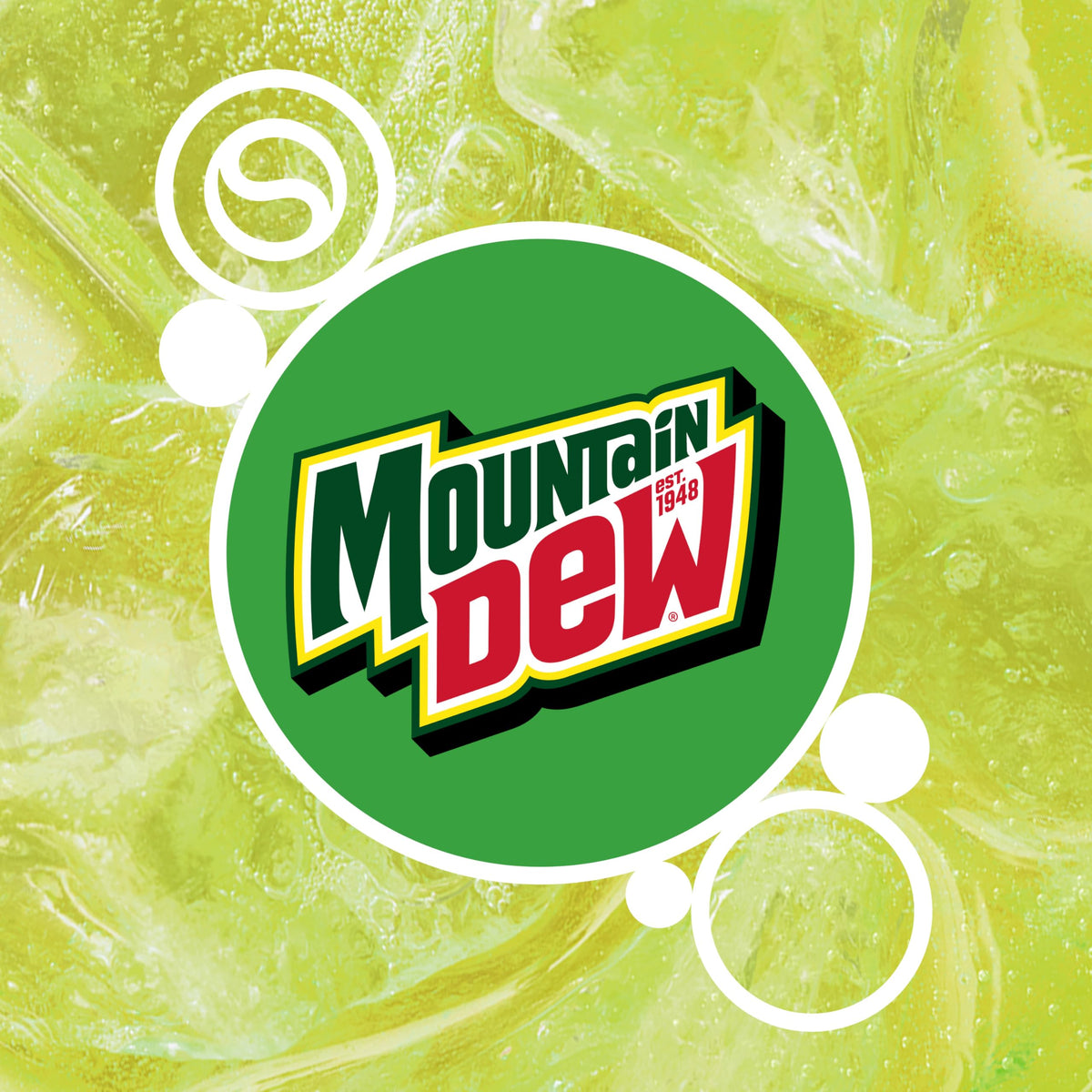 SodaStream Mountain Dew New Pour Bottle Drink Mix – Pack of 4 (14.9 fl oz each)