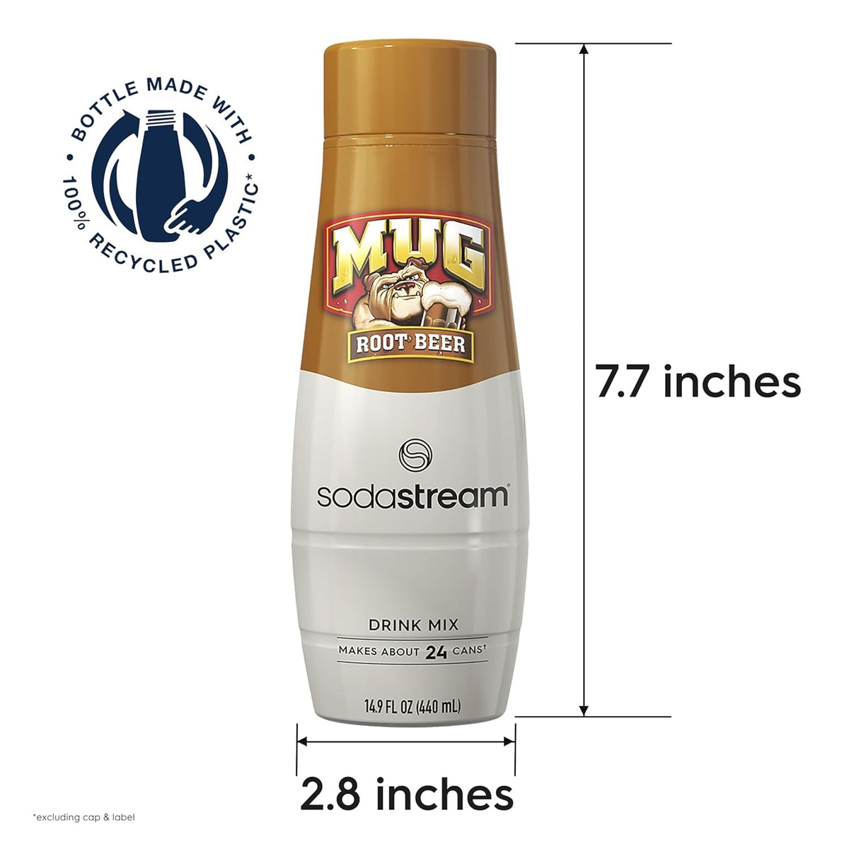 SodaStream MUG Root Beer Drink Mix – Pack of 4 (Caffeine Free)