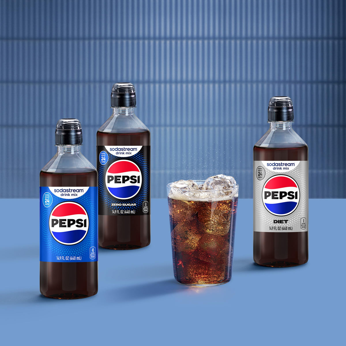 Sodastream Pepsi New Pour Bottle Beverage Mix – 4 × 14.9 Fl Oz
