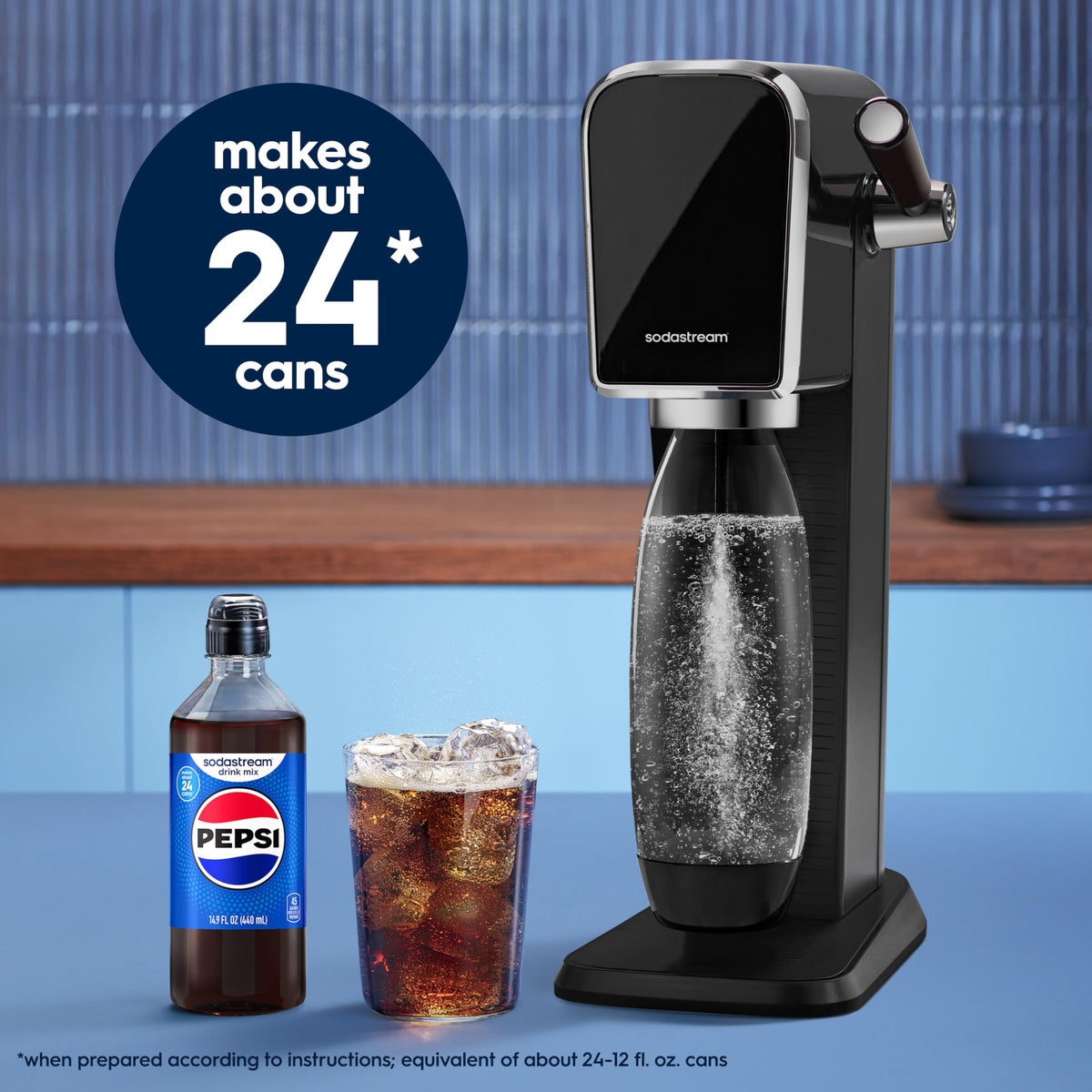 Sodastream Pepsi New Pour Bottle Beverage Mix – 4 × 14.9 Fl Oz