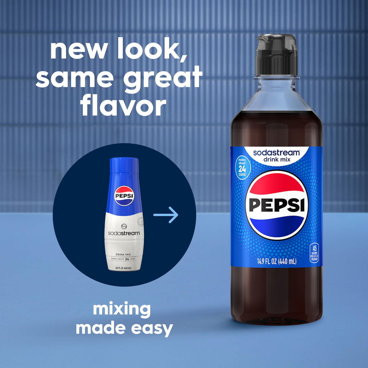 Sodastream Pepsi New Pour Bottle Beverage Mix – 4 × 14.9 Fl Oz