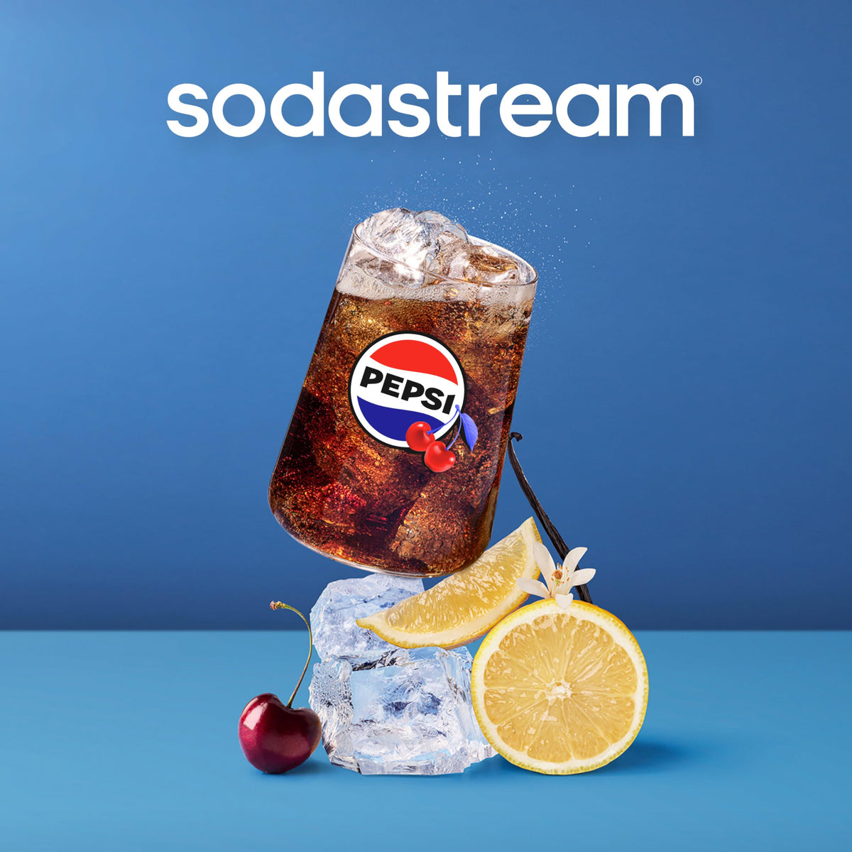 Sodastream Pepsi Wild Cherry Zero Sugar Drink Mix 440ml (4-Pack) – New Easy-Pour Bottle