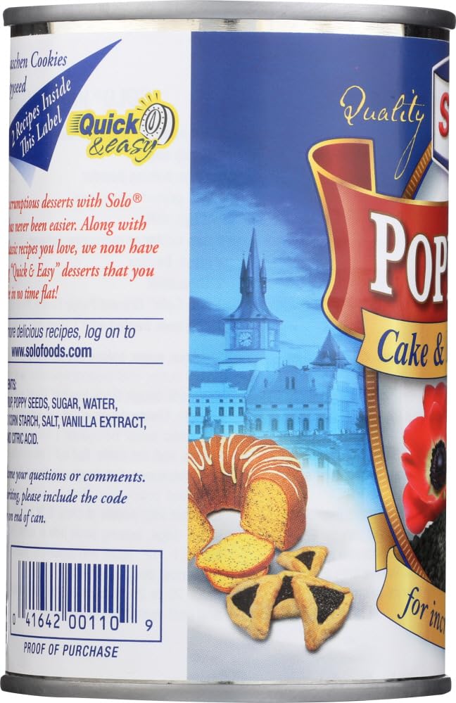 SOLO Poppy Seed Cake & Pastry Filling – 12.5 oz