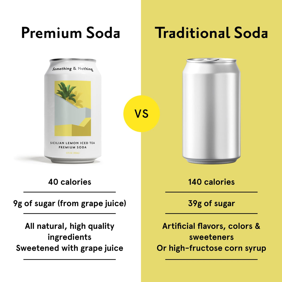 Something & Nothing Variety Pack Flavoured Sparkling Water – 12 Cans, Vegan & Low Calorie
