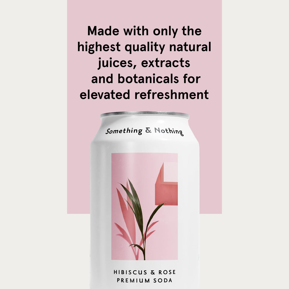 Something & Nothing Hibiscus & Rose Sparkling Water — Lightly Carbonated, Full Flavor with Grape & Lemon Juice | Vegan & Low Calorie | 12 x 12oz Cans