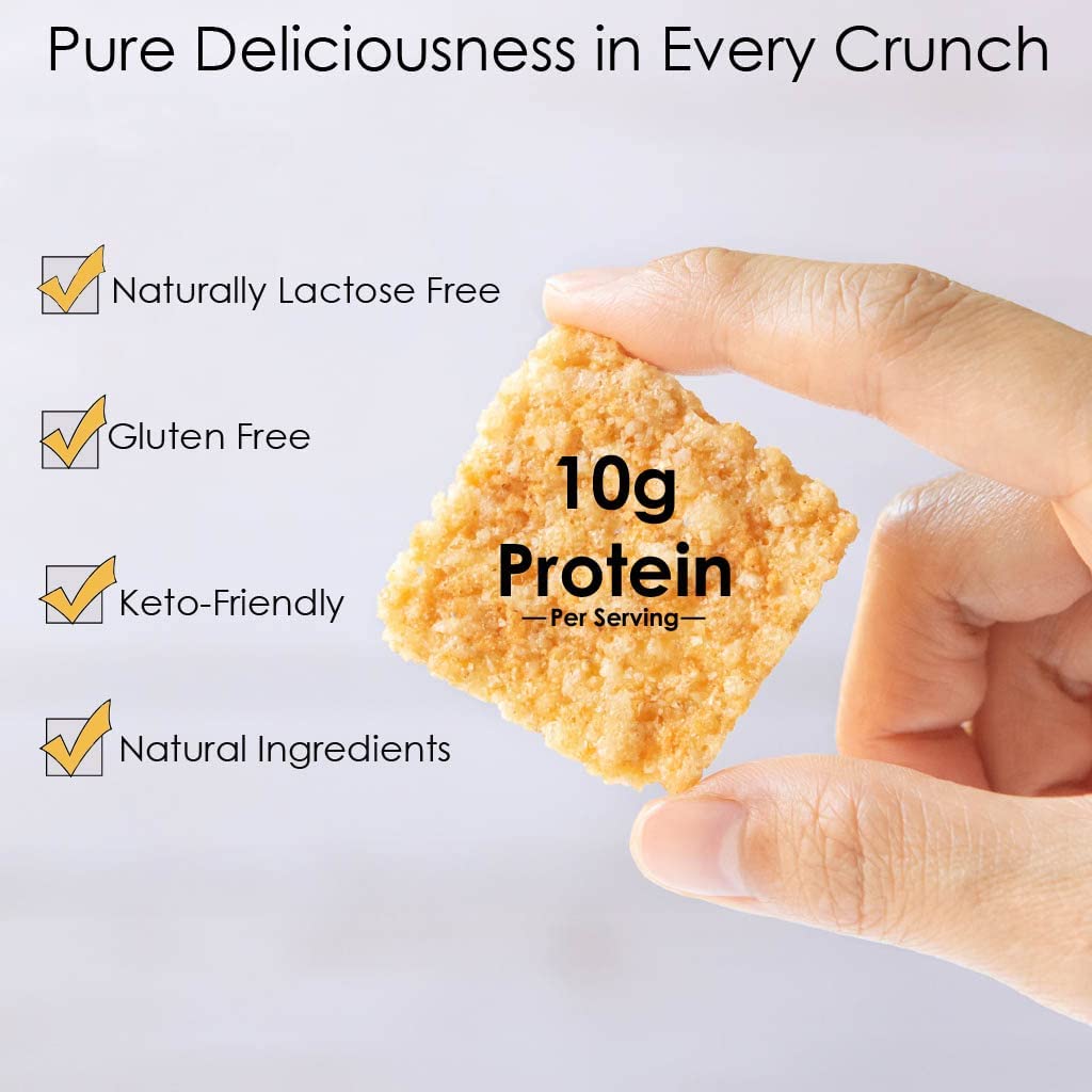 Sonoma Creamery Parmesan Cheese Crisps 10oz Two-Pack – High Protein, Gluten Free, Low Carb