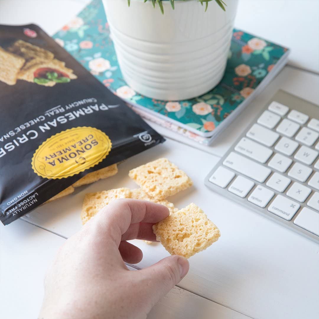 Sonoma Creamery Parmesan Cheese Crisps 10oz Two-Pack – High Protein, Gluten Free, Low Carb