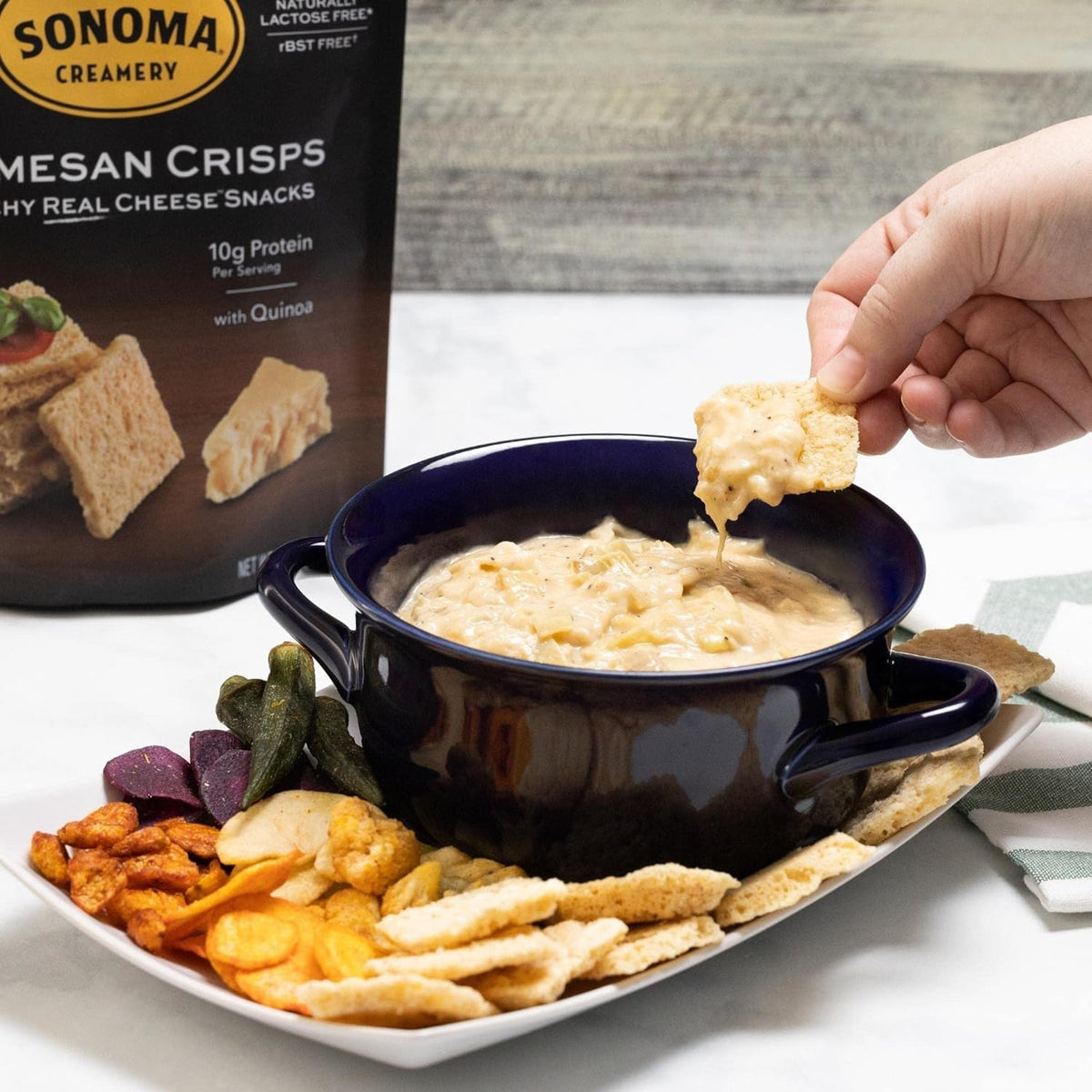 Sonoma Creamery Parmesan Cheese Crisps 10oz Two-Pack – High Protein, Gluten Free, Low Carb
