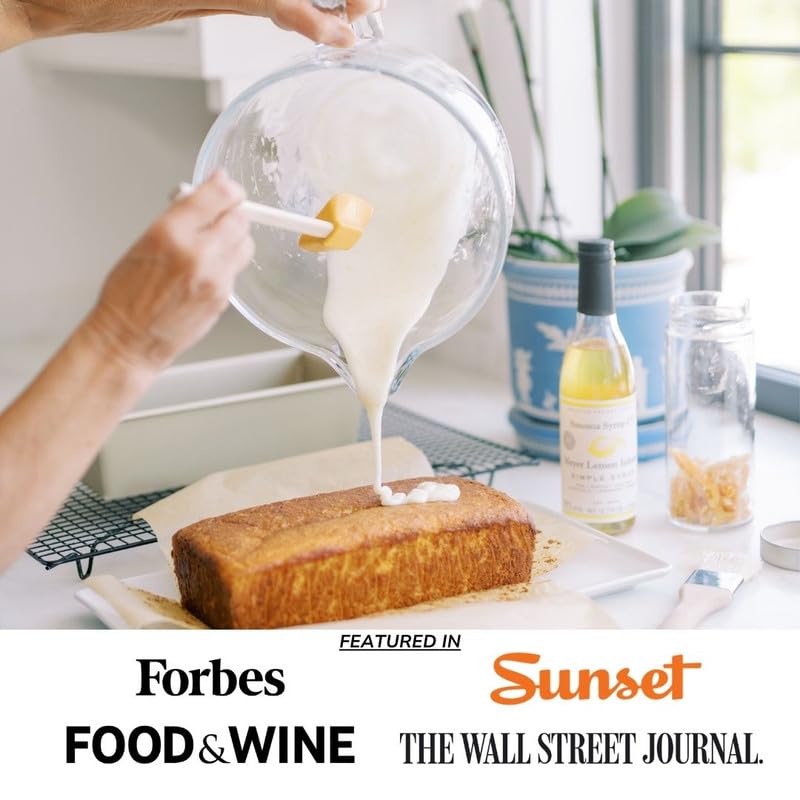 Sonoma Syrup Co. Meyer Lemon Infused Simple Syrup 12.7 fl oz | For Coffee, Cocktails & Cooking | Hand Crafted in the USA