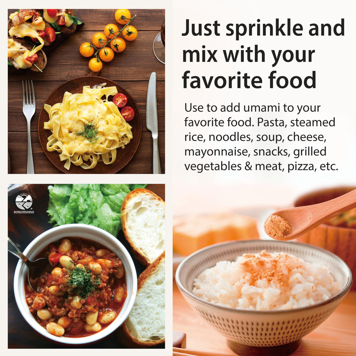 sonomono Natto Classic Powder – Japanese Fermented Soybeans, Vegan, 60 g