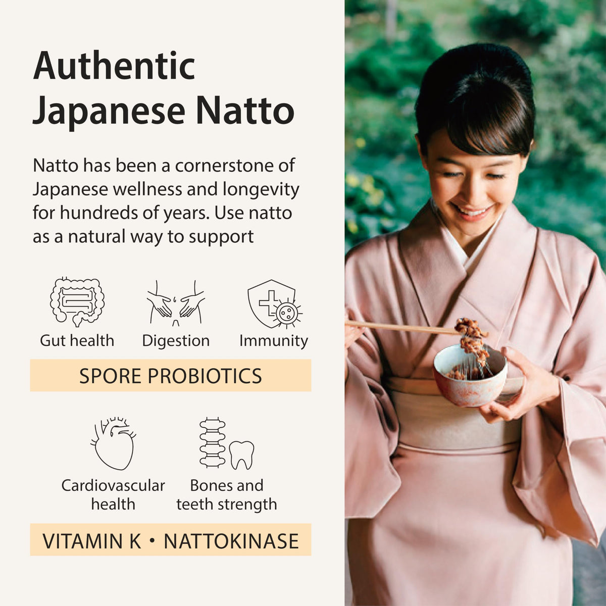 sonomono Natto Classic Powder – Japanese Fermented Soybeans, Vegan, 60 g