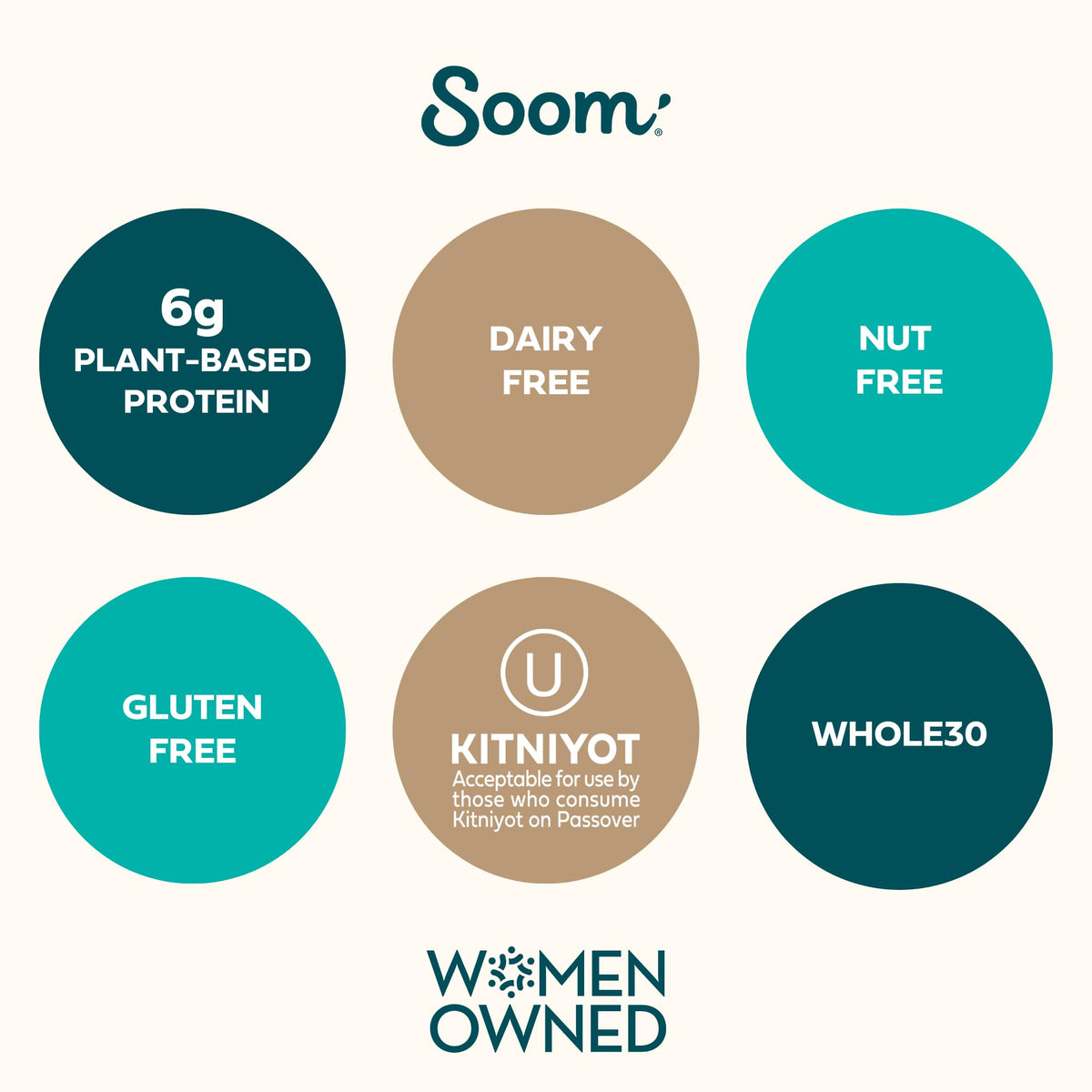 Soom Organic Tahini 16oz (2-Pack) – Creamy Sesame Paste for Hummus, Sauces & Desserts