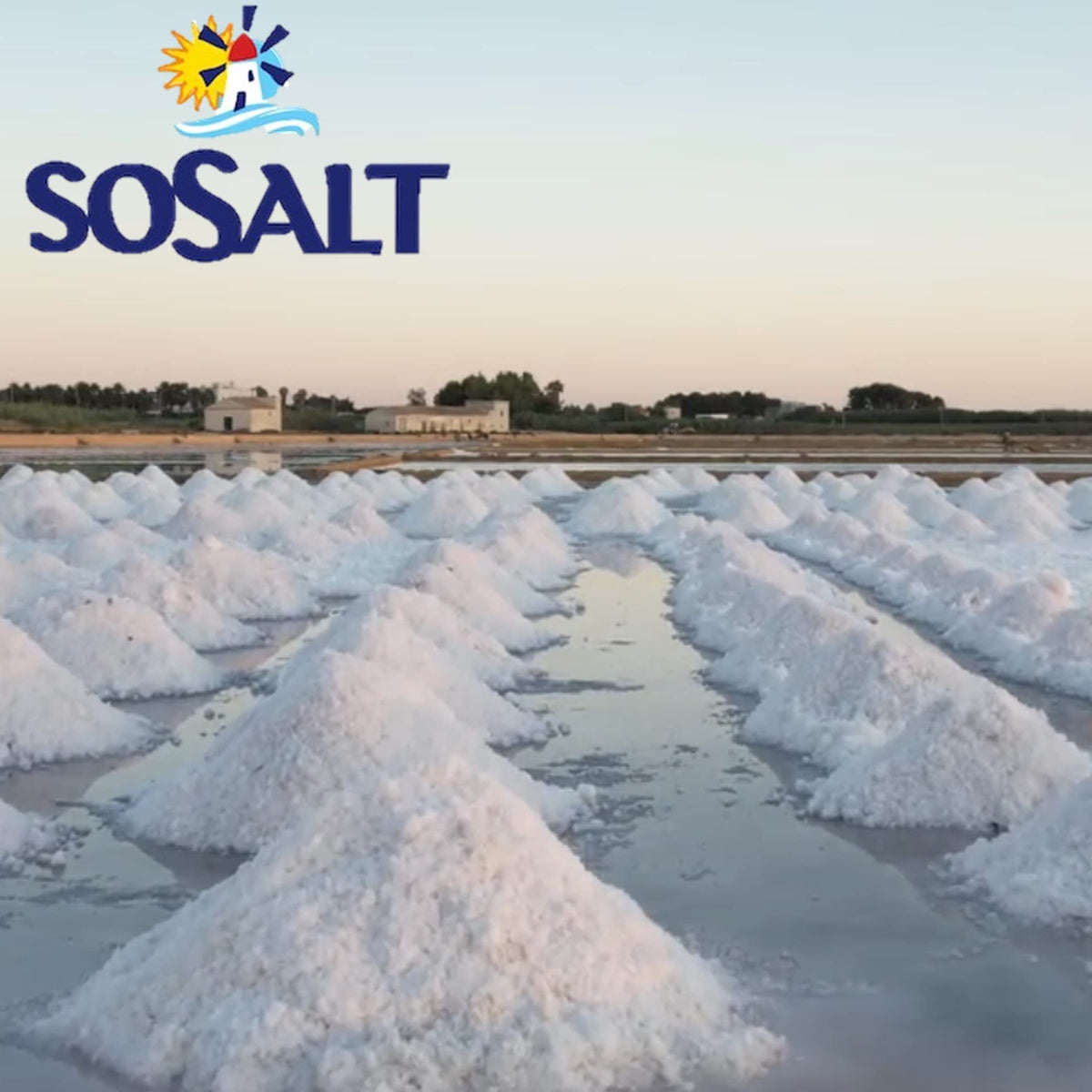 SOSALT Dal Mare di Trapani Fine Natural Sea Salt — 12.5 kg Bulk for Foodservice, Brining, Grilling