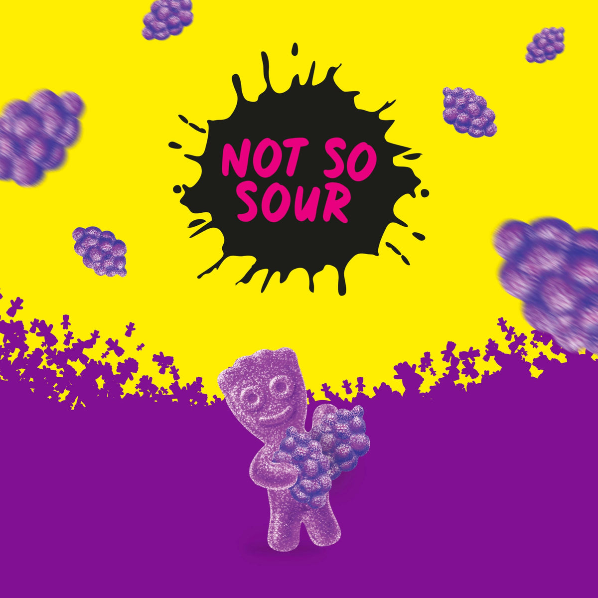 SOUR PATCH KIDS Grape Soft & Chewy Candy — Bulk 12 x 8.02 oz Bags