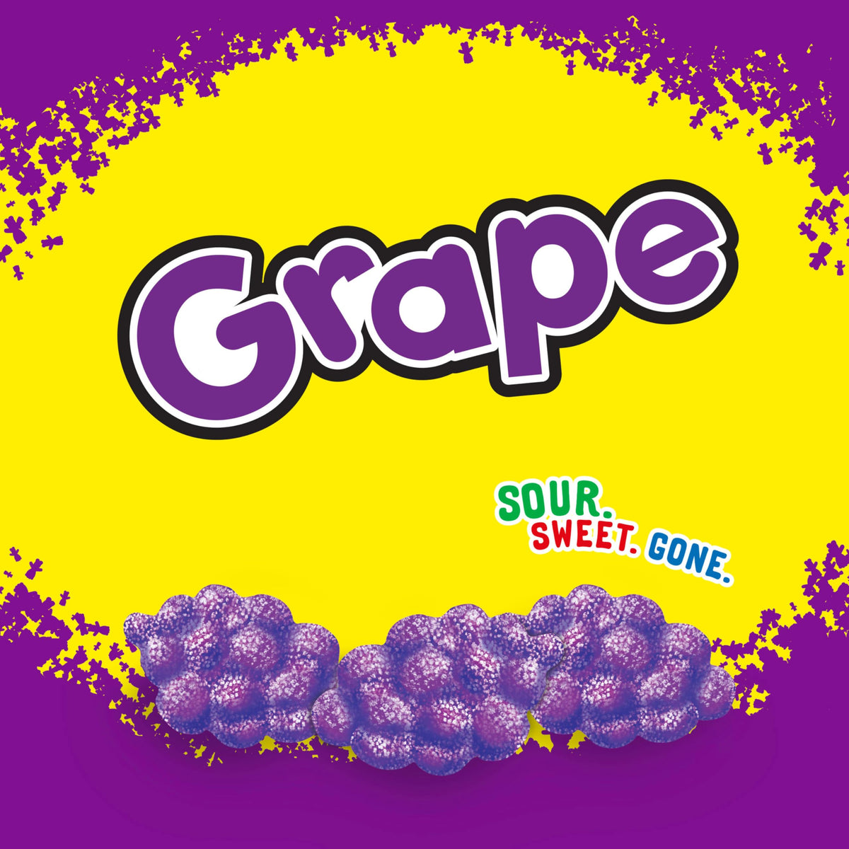 SOUR PATCH KIDS Grape Soft & Chewy Candy — Bulk 12 x 8.02 oz Bags