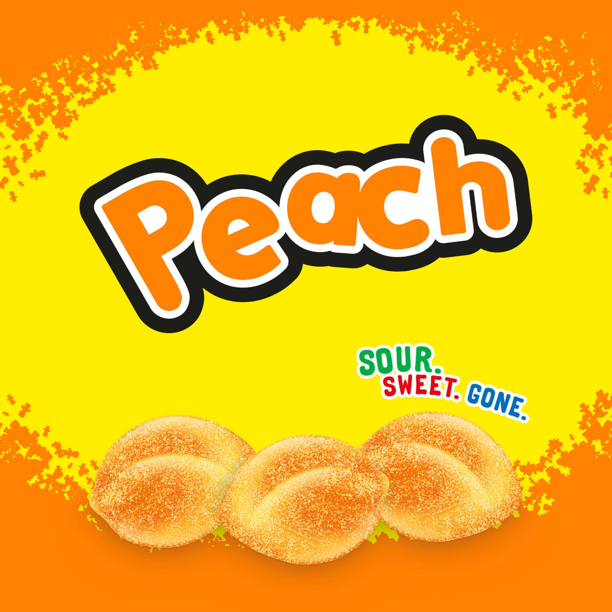 SOUR PATCH KIDS Peach Soft & Chewy Candy – Bulk 8-Pack (8.07 oz Bags)