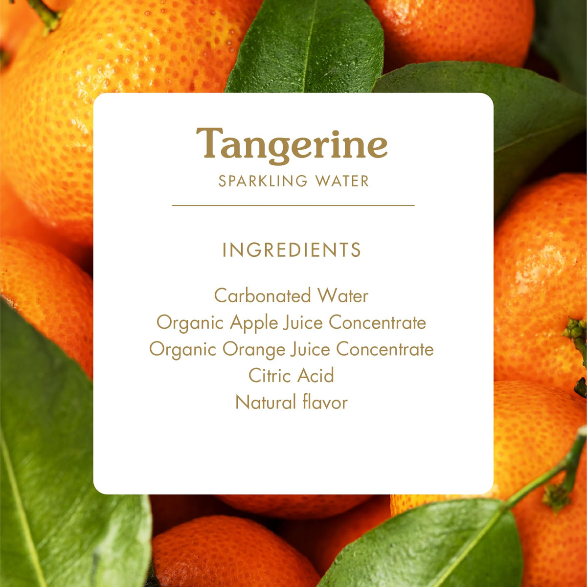 Sovány Tangerine Sparkling Water – Organic, No Added Sugar, Low Calorie | 12 oz Can, 12 Pack