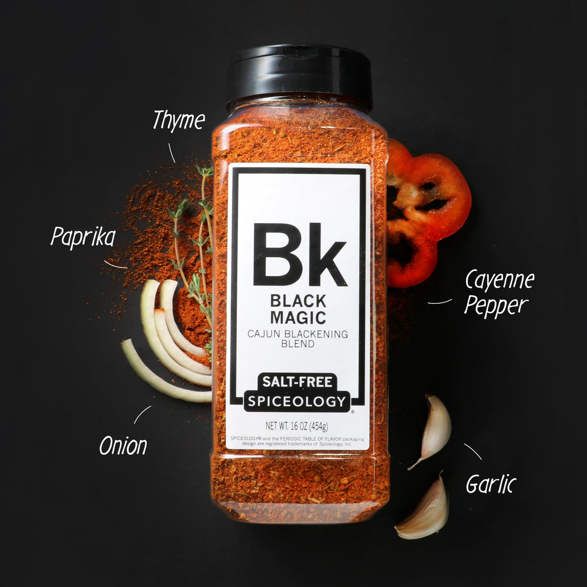 Spiceology Black Magic Salt-Free Cajun Blackening Seasoning – Bold & Versatile 16 oz