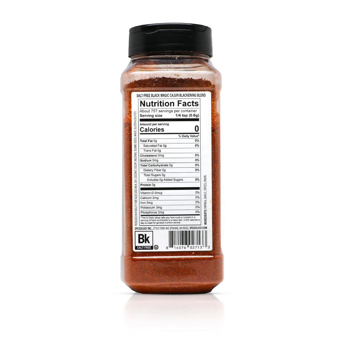 Spiceology Black Magic Salt-Free Cajun Blackening Seasoning – Bold & Versatile 16 oz