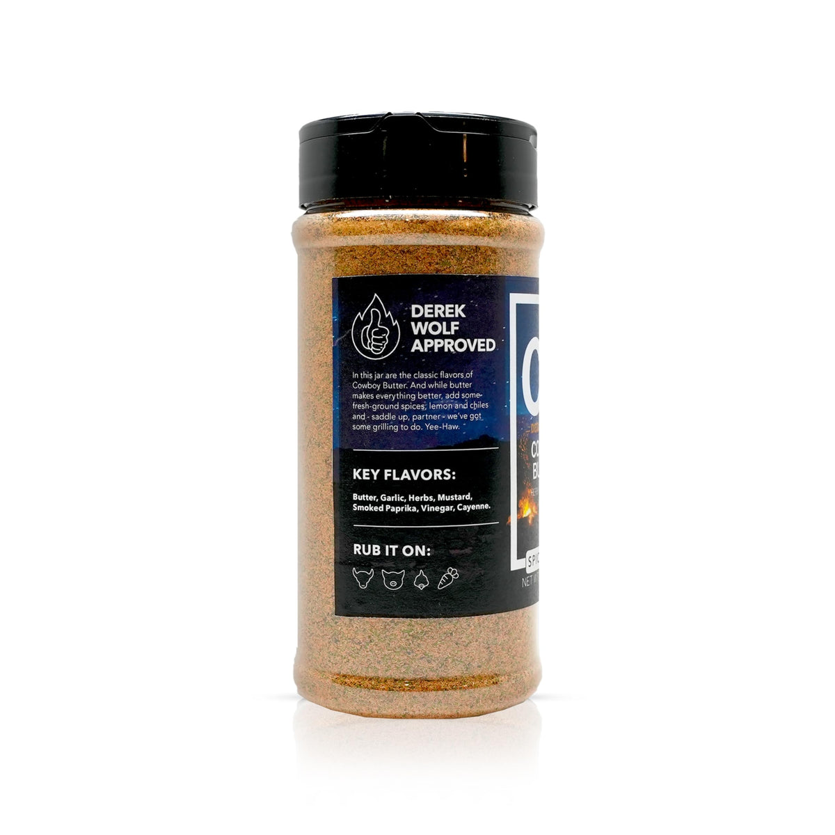 Spiceology Derek Wolf Cowboy Butter Seasoning – Bold Butter Flavor with Garlic, Paprika & Mustard – 10.4 oz