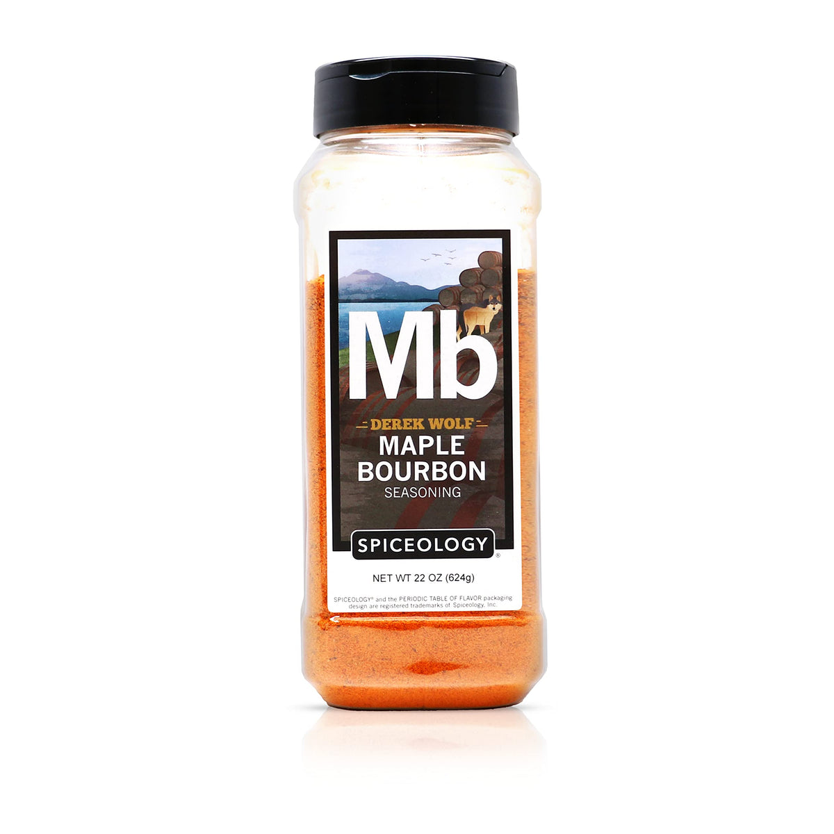 Spiceology Maple Bourbon Seasoning – Sweet & Smoky BBQ Rub (22 oz) | Ribs, Pork Shoulder, Beef, Bacon, Wings