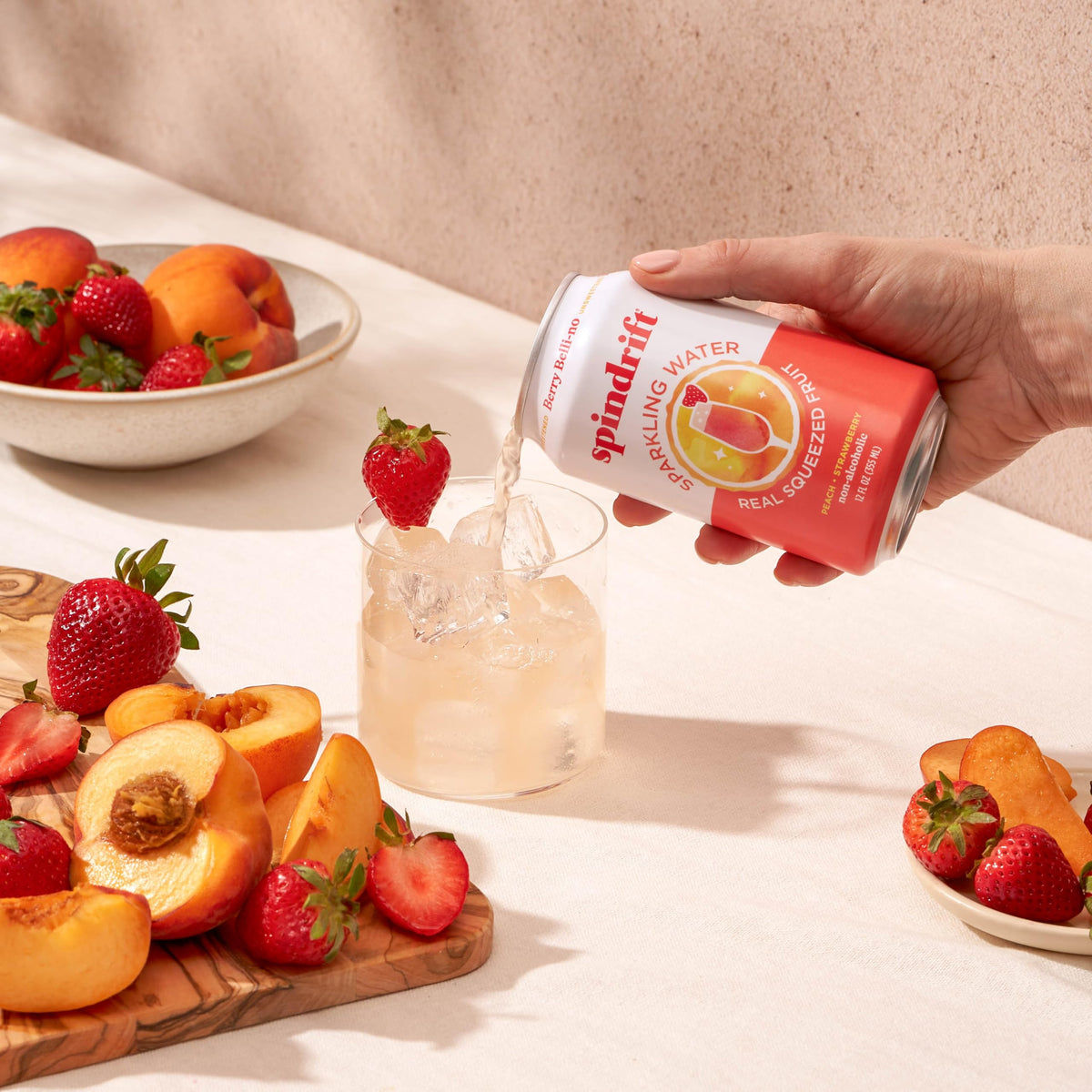 Spindrift Berry Belli-no Sparkling Water — Real Fruit Flavor, 24-Pack, 13 Calories per Can