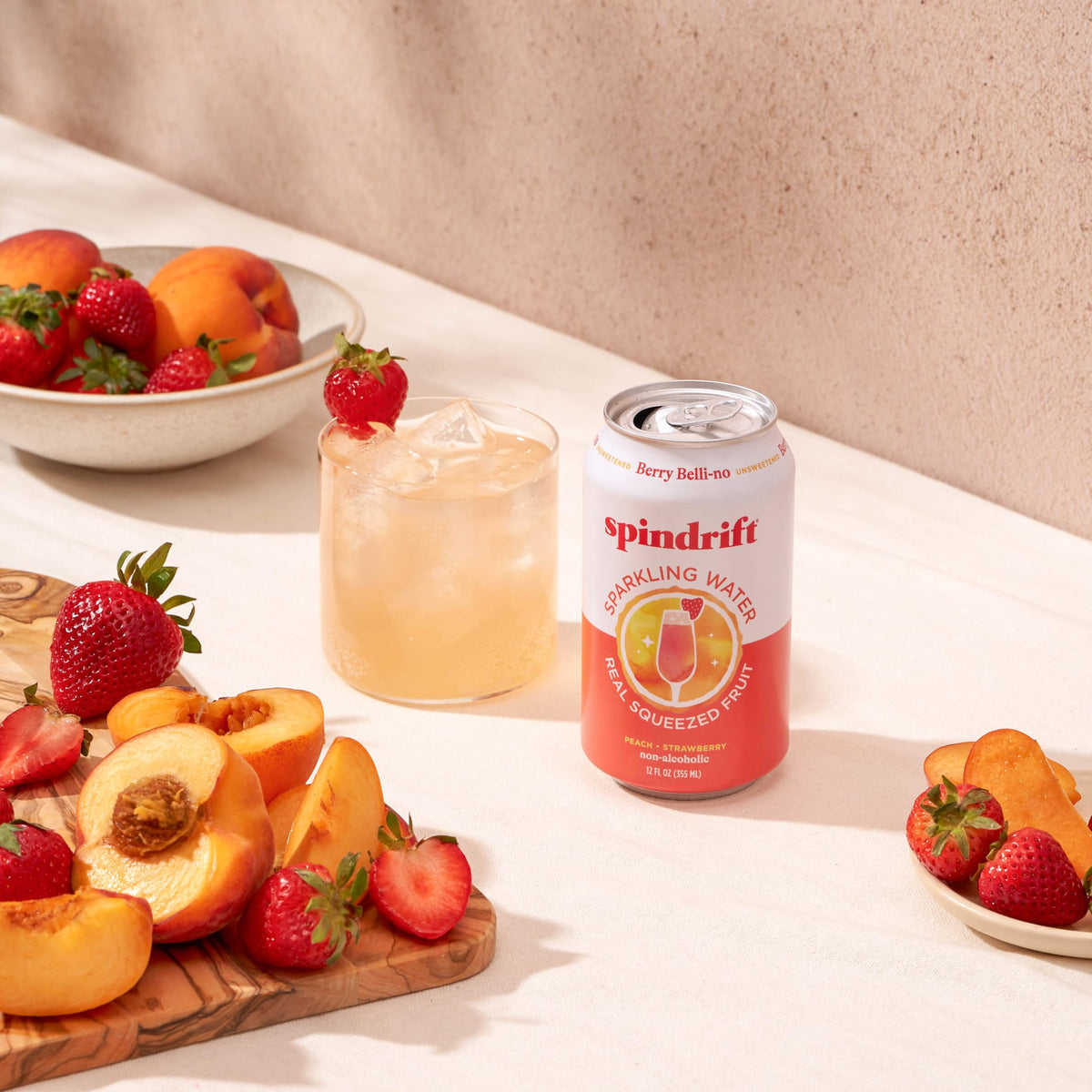 Spindrift Berry Belli-no Sparkling Water — Real Fruit Flavor, 24-Pack, 13 Calories per Can