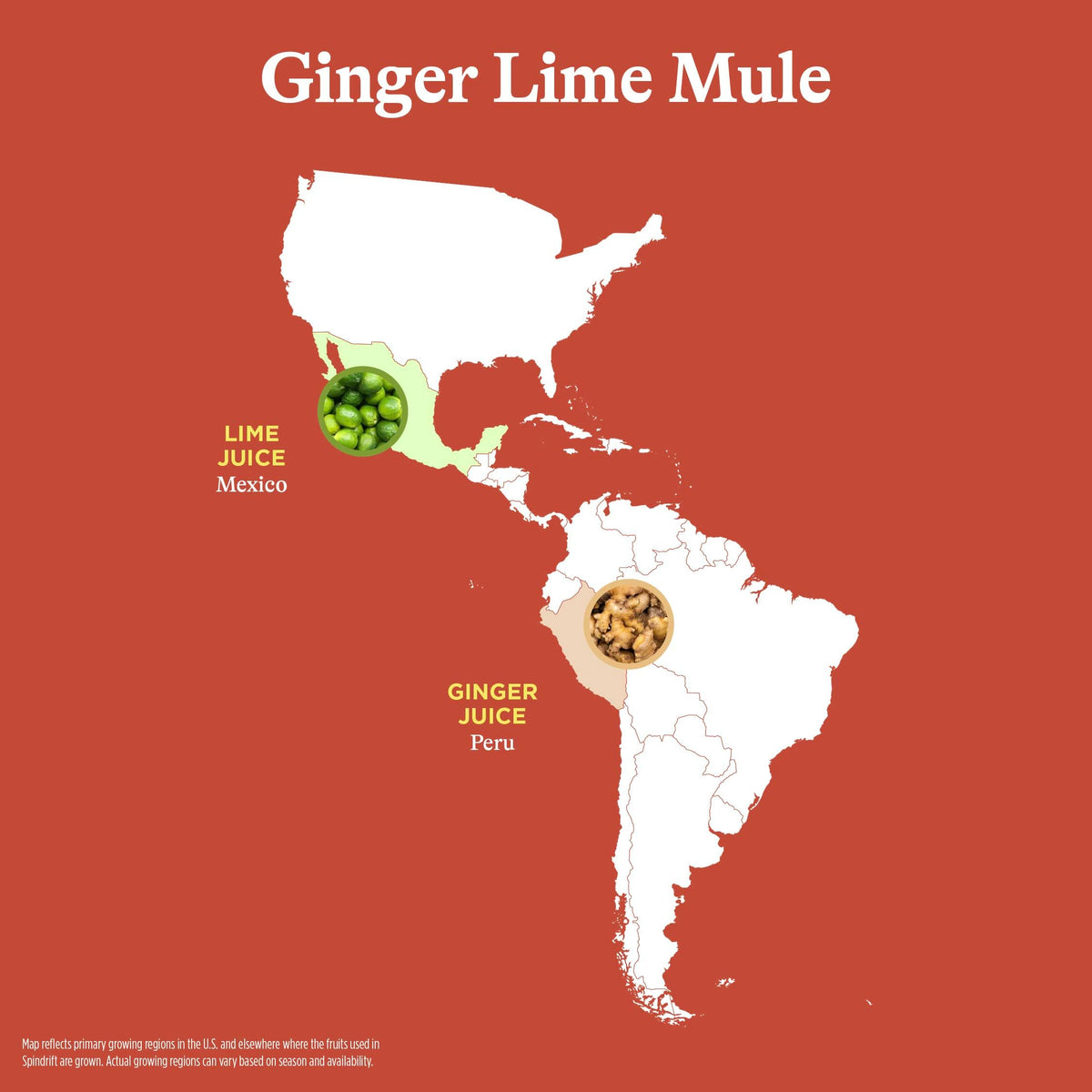 Spindrift Ginger Lime Mule Sparkling Water – Real Fruit, 11 Cal Per Can, 24-Pack