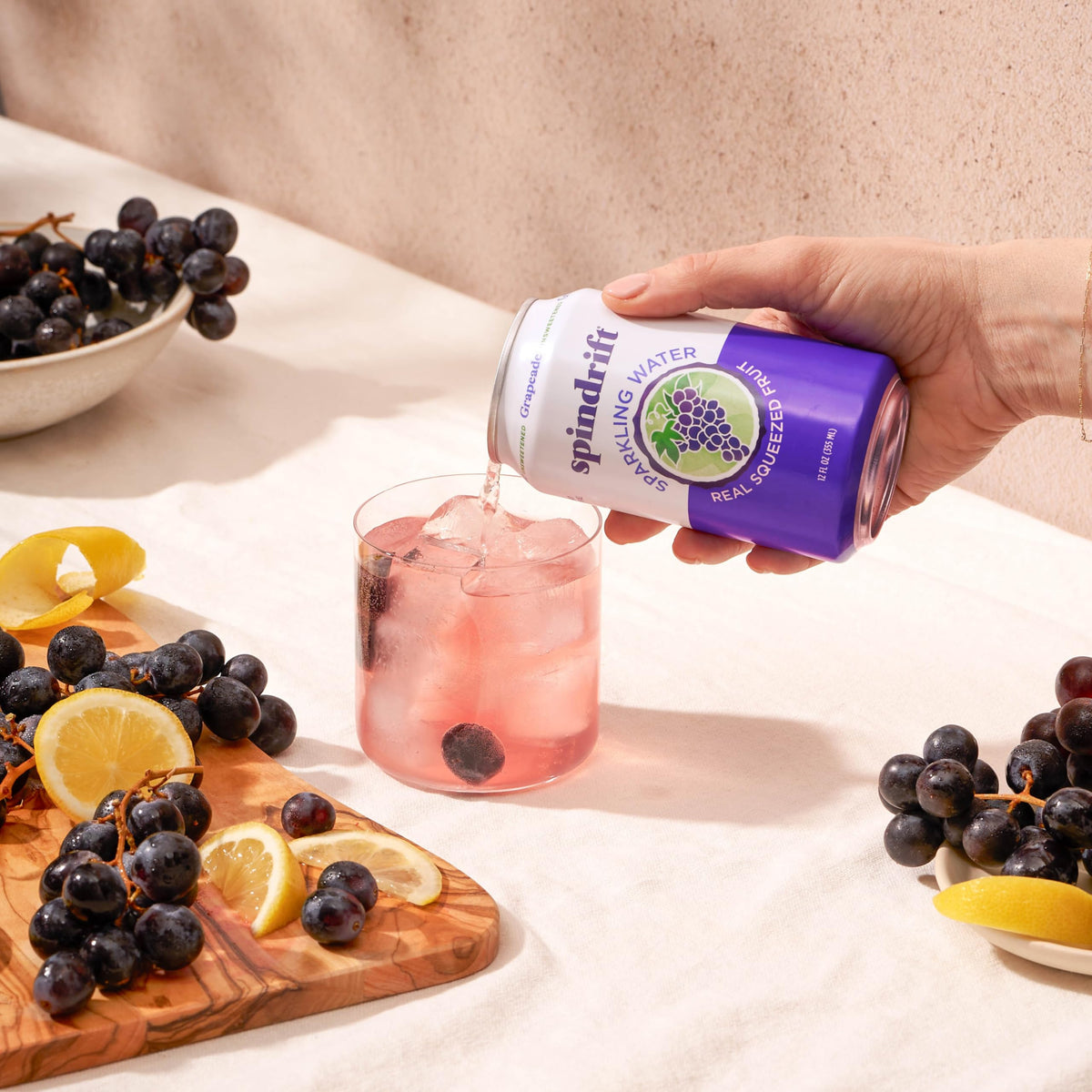 Spindrift Grapeade Can 12 oz – Pack of 24 | Real Fruit Sparkling Water