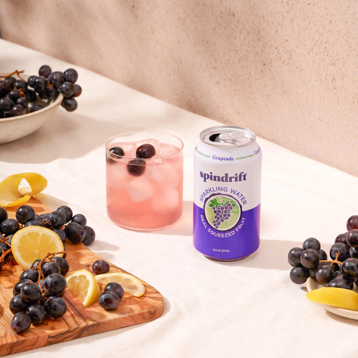 Spindrift Grapeade Can 12 oz – Pack of 24 | Real Fruit Sparkling Water
