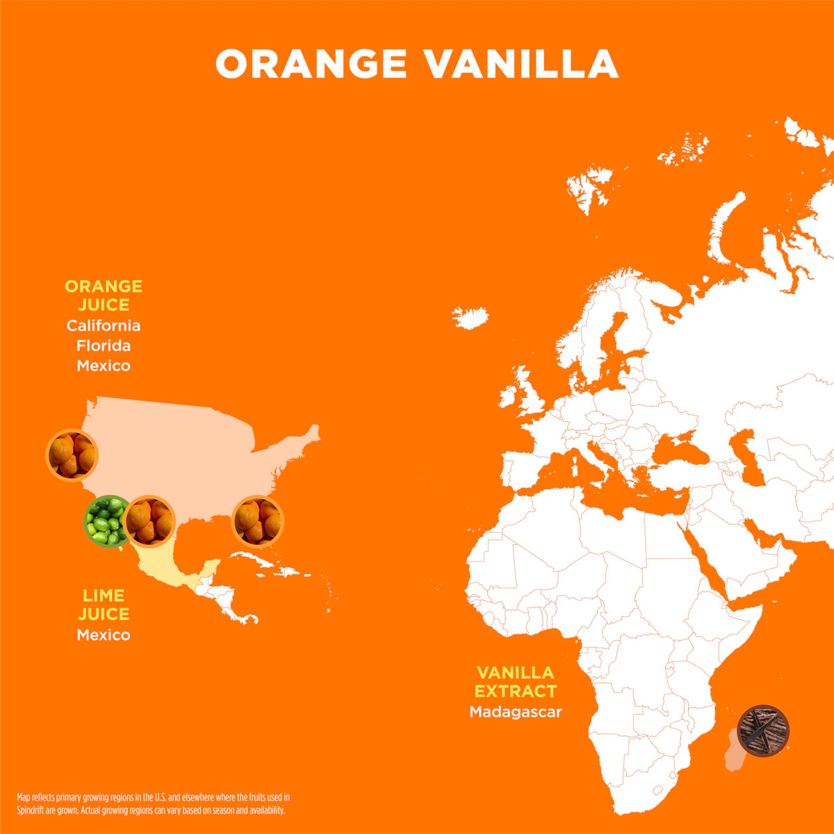 Spindrift Orange Cream Float – Real Squeezed Orange Vanilla Soda (12 Pack)
