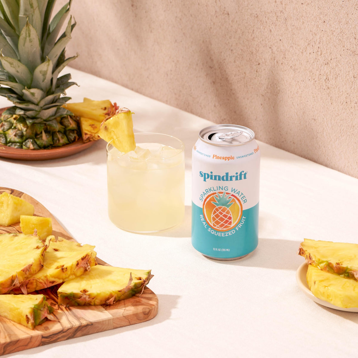 Spindrift Pineapple Sparkling Water – 12oz Cans (Pack of 24)