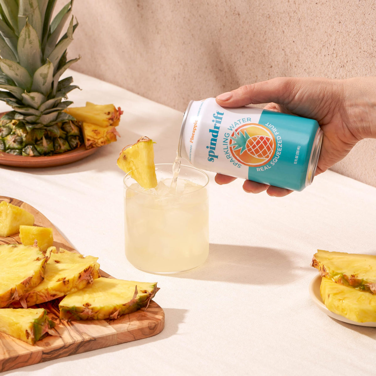 Spindrift Pineapple Sparkling Water – 12oz Cans (Pack of 24)