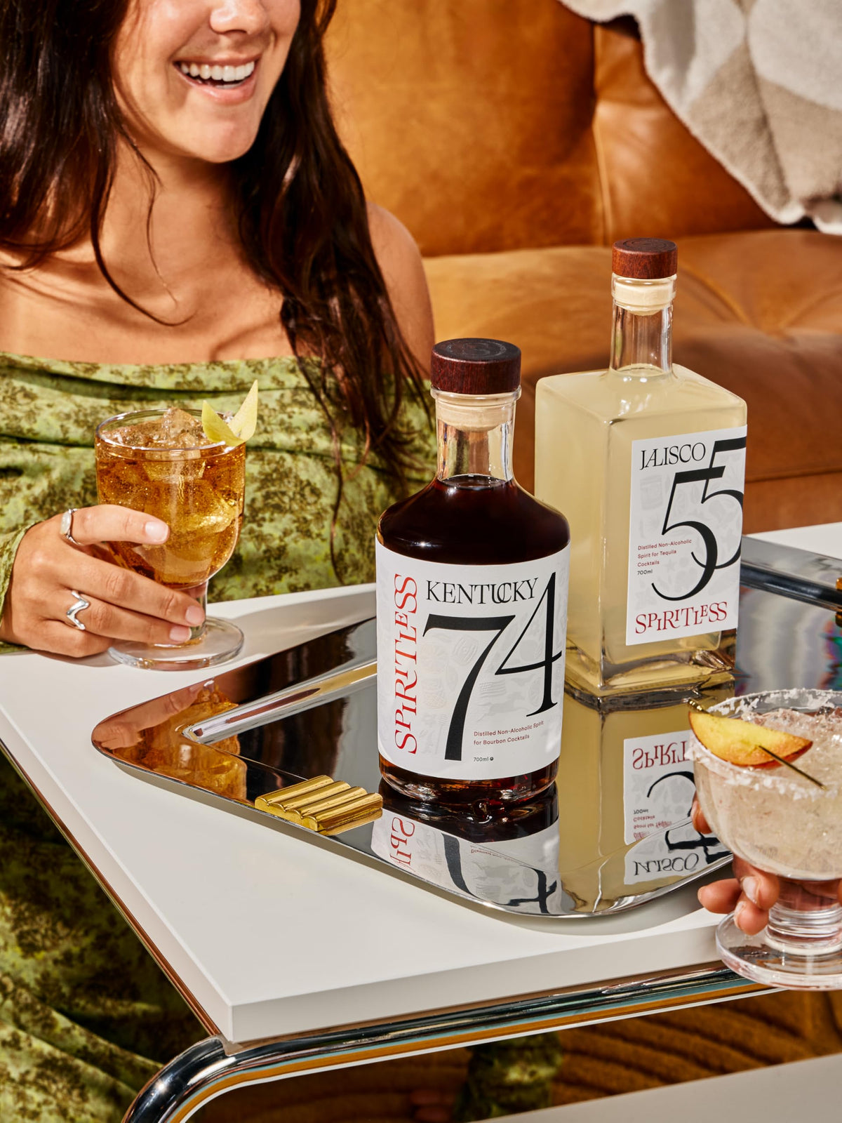 Spiritless Kentucky 74 Non-Alcoholic Bourbon Whiskey Spirit — 375ml Bottle, Made in Kentucky