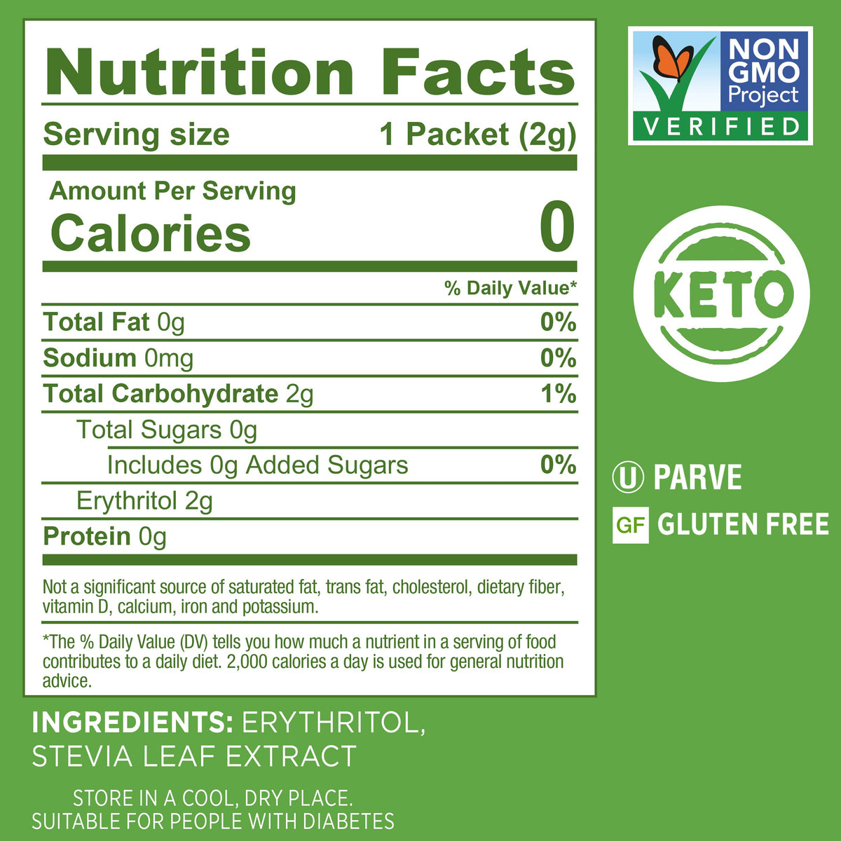 SPLENDA Stevia Zero Calorie Sweetener — Granulated Powder, 250 Count Pack (Single Serve Packets)