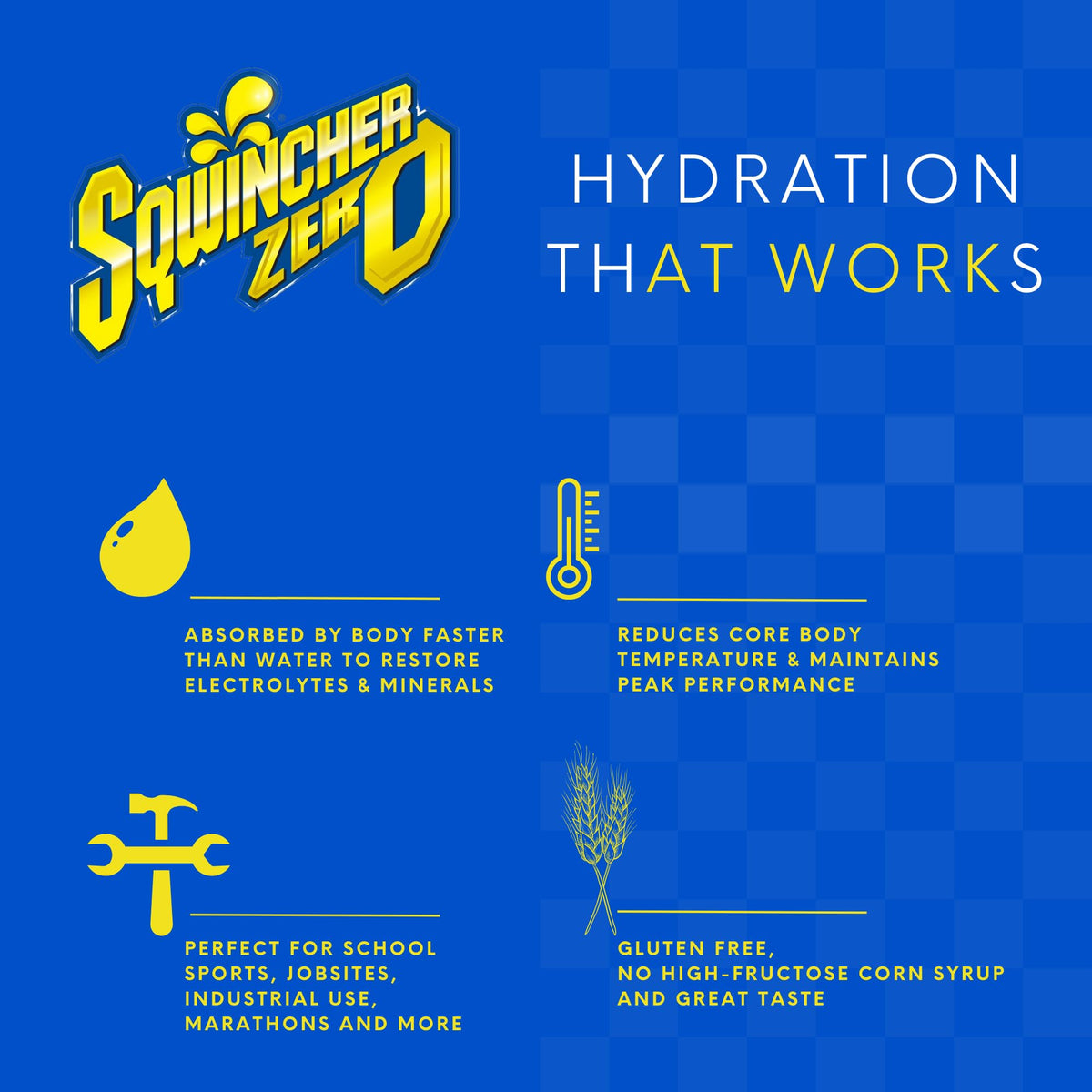 Sqwincher Qwik Stik Zero Lemon Lime Electrolyte Drink Sticks – 0.11 oz, Yields 20 oz, 50 Sticks per Pack